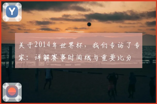 关于2014年世界杯,我们专访了专家:详解赛事时间线与重要比分